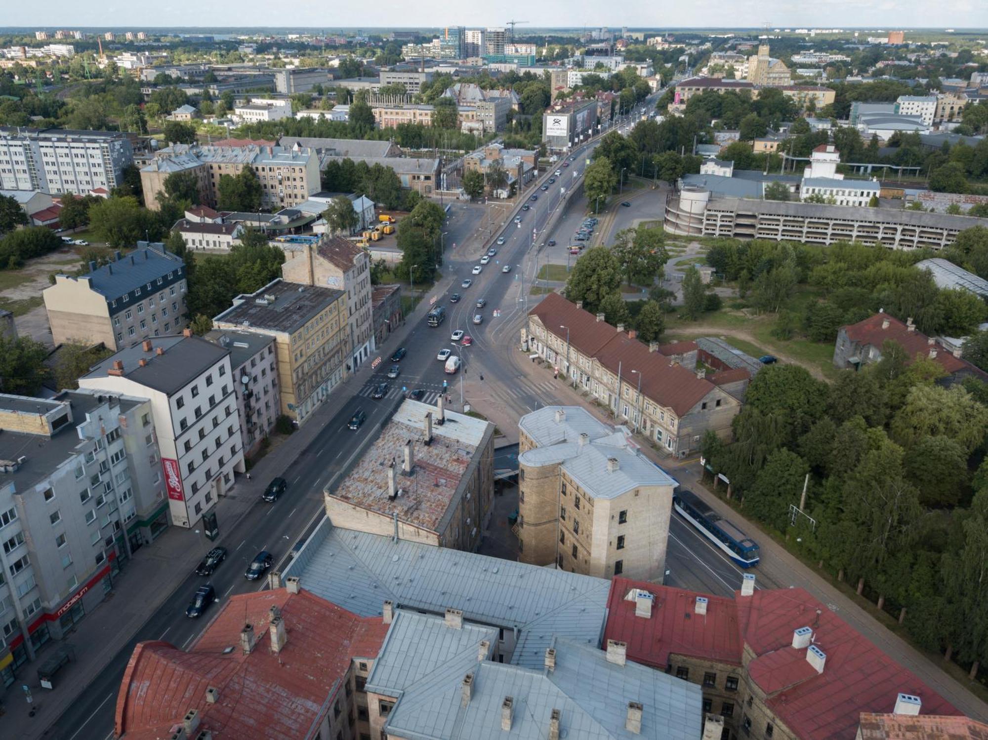 Aparthotel Riga Eksteriør bilde Aerial view of Jonava